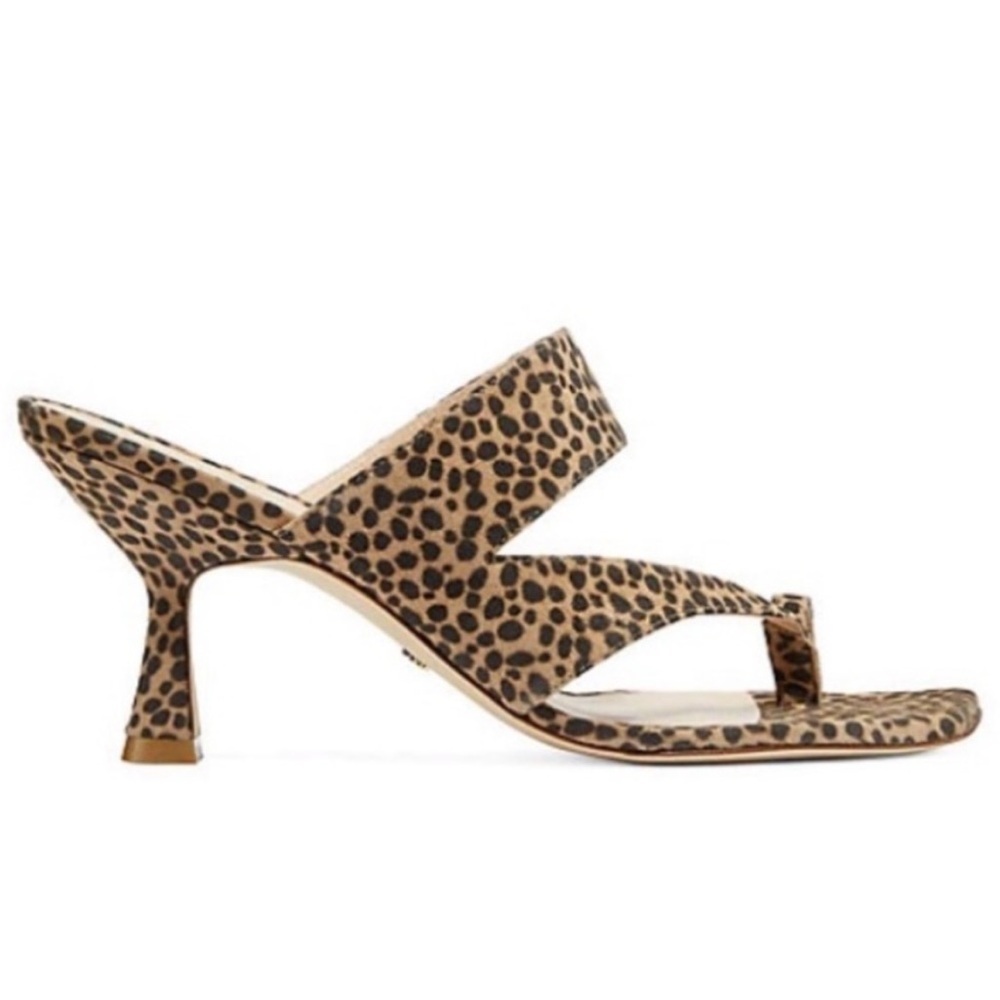 Leopard Print Women's Heeled Sandals
